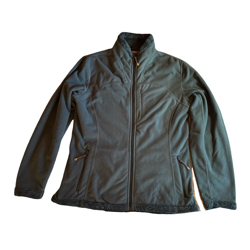 Isis Women's Full Zip Fleece Jacket, Teal, Soft‎ Interior, Size S, EUC